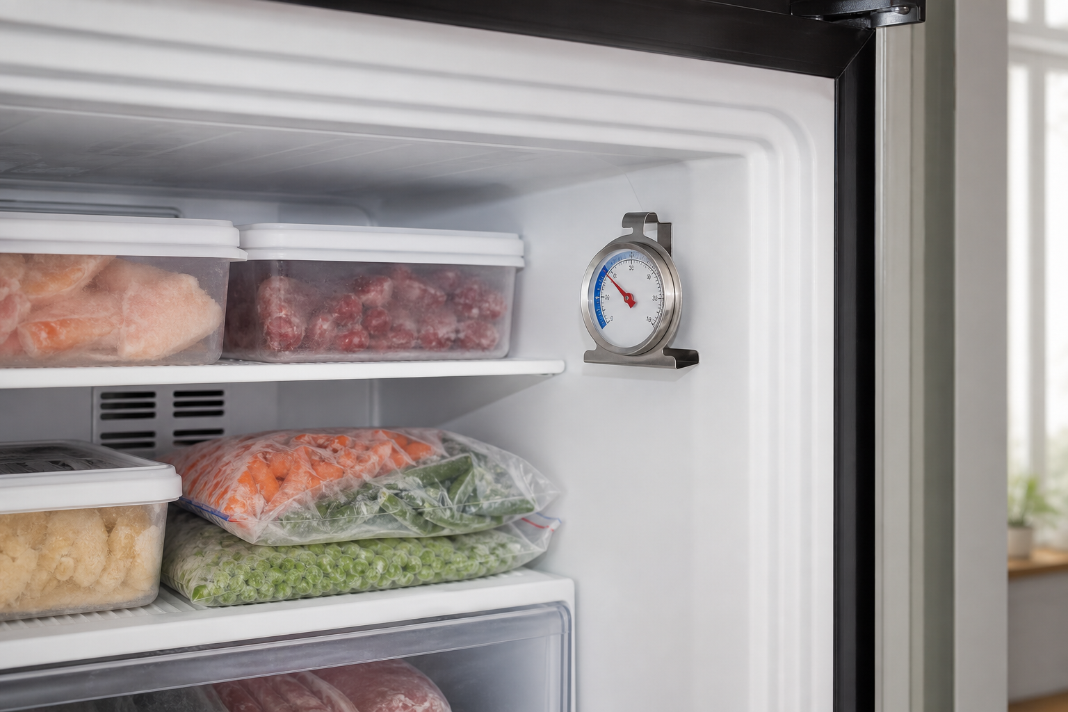 Freezer thermometer buying guide featured image with relevant cold-storage products